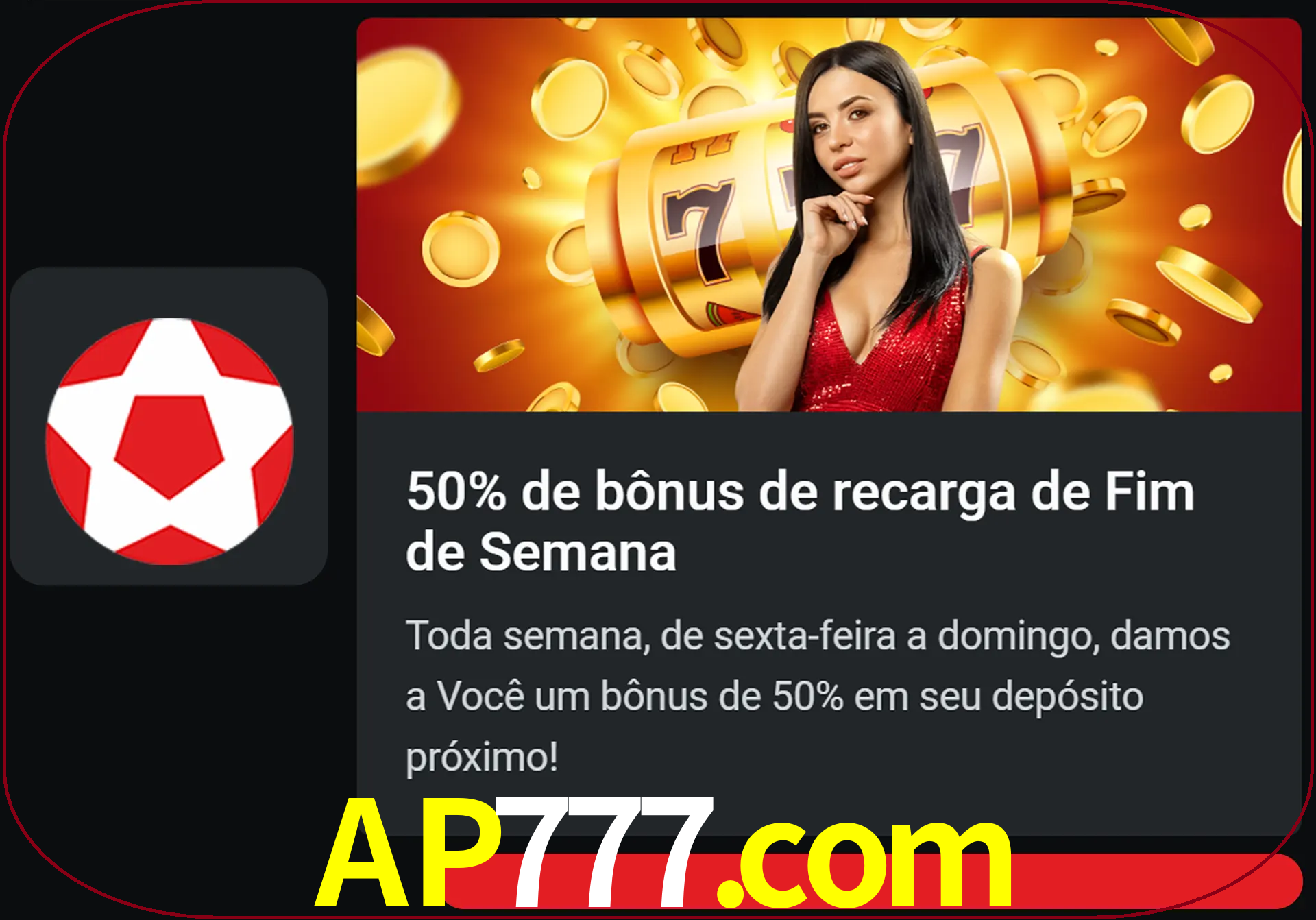 Volte a cada semana para receber novos bônus em dinheiro.